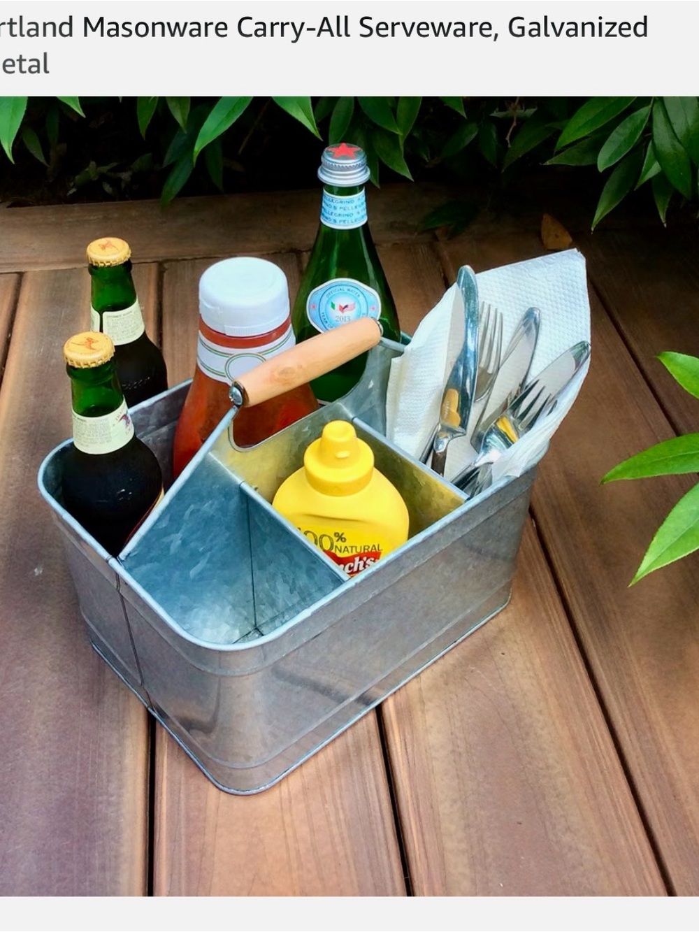 Artland Galvanized Metal Serving Set of 3